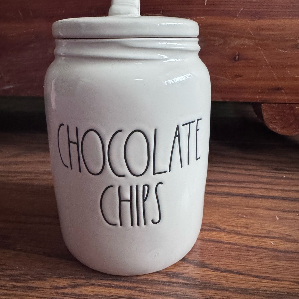 Rae Dunn Cream Storage Jar